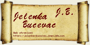 Jelenka Bučevac vizit kartica